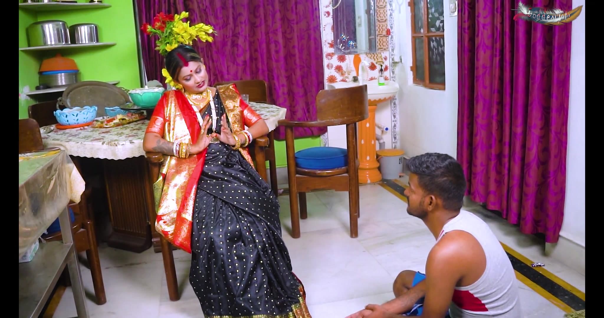Desi Mallu Malkin Rough Threesome with Two Naukar While Home Alone