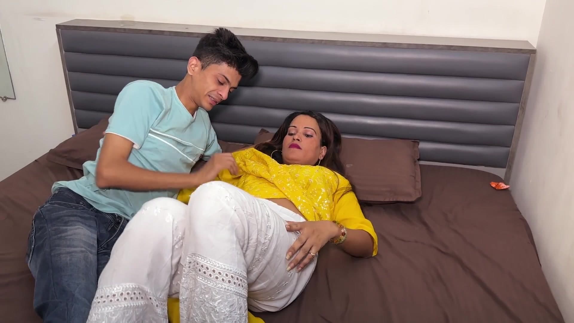 Stepson Fucks His Stepmom When He Catches Her Alone at Home