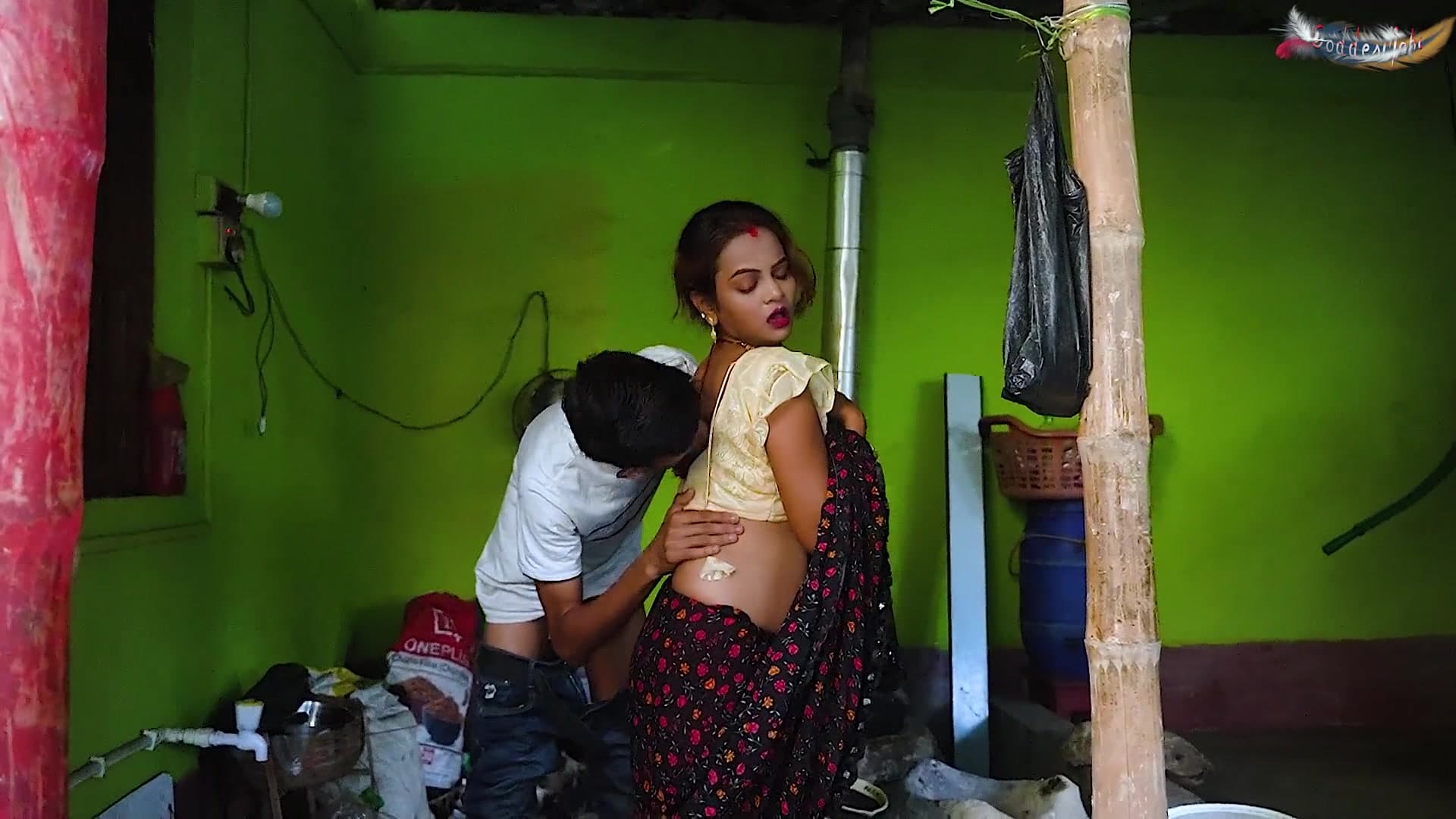 Desi Mallu Bihari Bhabhi Busted by Husband Fucking Her Devar in Outdoor Kitchen Full Hindi Movie